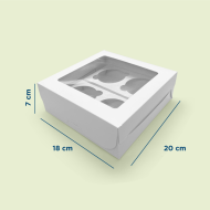 Caja para 4 Cupcakes