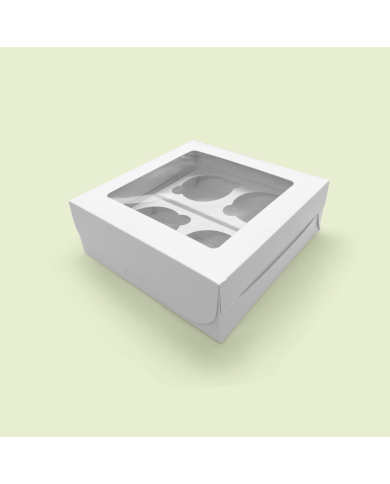 Caja para 4 Cupcakes