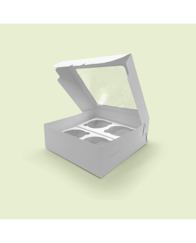 Caja para 4 Cupcakes