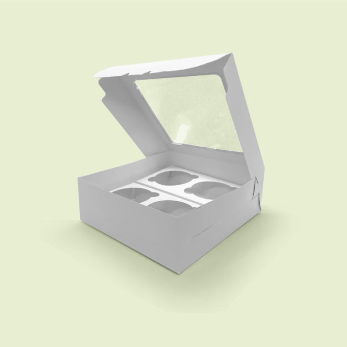 Caja para 4 Cupcakes